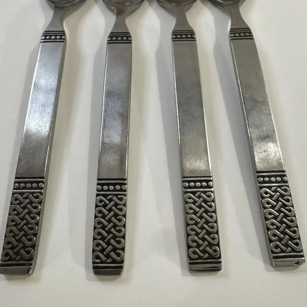 Danika MSI Japan Celtic Knot Flatware Stainless Steel Dinner Forks 7.5”L Set 4